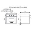 Horno Eléctrico Empotrable Domec HE18 Reflex