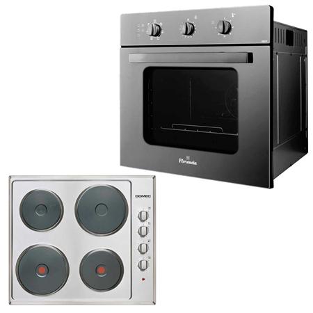 Combo Horno Eléctrico Empotrar Florencia + Anafe 4H Domec